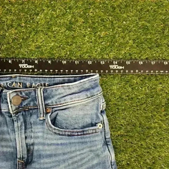 American Eagle Airflex+ Slim Jeans Move Free Athletic Fit 26 X 28 Distressed - Picture 10 of 10